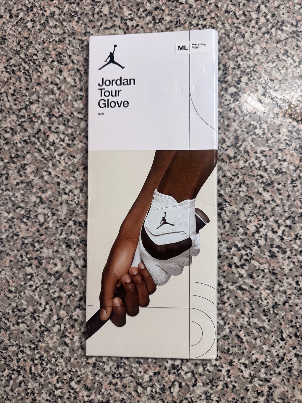 Jordan Tour Golf Glove Regular (Right) White Black Size M/L New